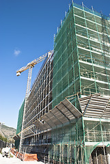 Image showing High-rise building construction site