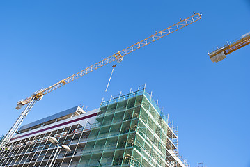 Image showing High-rise building construction site