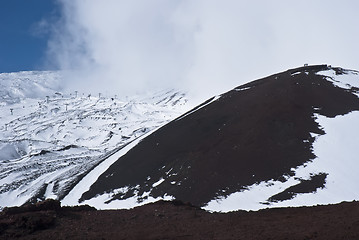 Image showing view of Etna volcano.