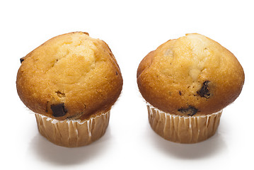 Image showing chocolate muffin isolated