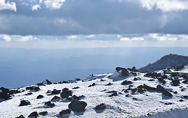 Image showing view of Etna volcano.