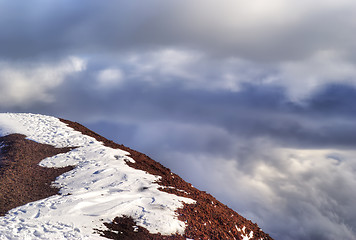 Image showing summit of the volcano. etna