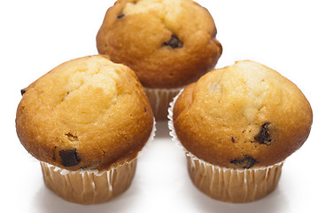 Image showing chocolate muffin isolated