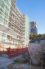 Image showing High-rise building construction site