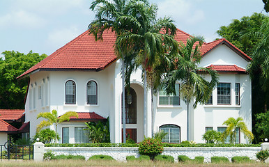 Image showing White luxury villa