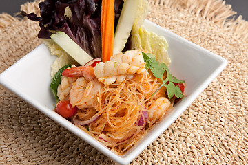 Image showing Thai Style Seafood Salad
