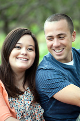 Image showing Happy Couple Together Outdoors