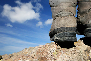 Image showing Hiking