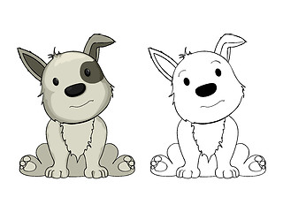 Image showing Cartoon puppy