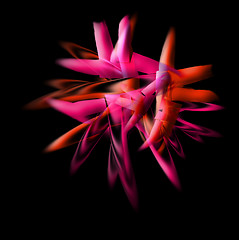 Image showing abstract flame red