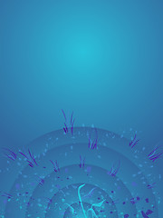 Image showing background blue radiate