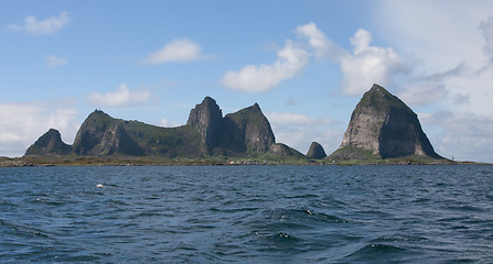 Image showing Mountain in the sea