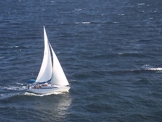 Image showing Boat in Guanabara Bay in Rio de Janeiro