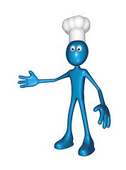 Image showing cartoon guy with cook hat