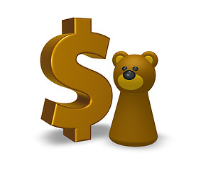 Image showing dollar and bear