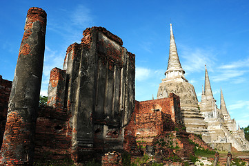 Image showing Ancient wat in Thailand