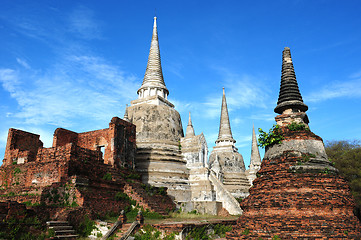 Image showing Ancient wat in Thailand