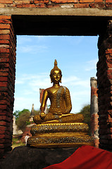 Image showing Ancient wat in Thailand