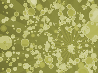 Image showing bubble radiate yellow