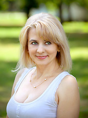 Image showing Blonde in the park