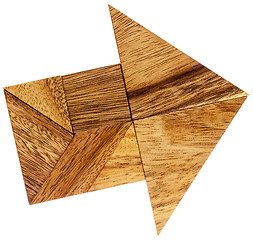 Image showing tangram arrow