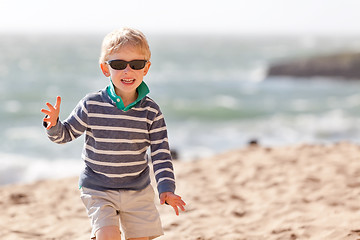 Image showing boy at the beach