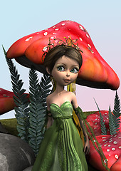 Image showing Fairy in Woodland