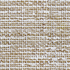 Image showing Brown and white seamless wallpaper pattern