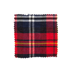 Image showing Scottish checked fabric