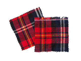 Image showing Scottish checked fabric