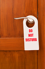 Image showing Do not disturb