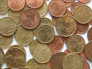 Image showing Euro coins