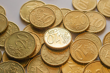 Image showing Euro coins