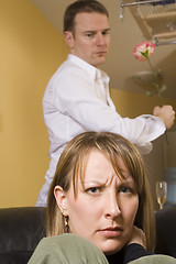 Image showing couple arguing in apartment