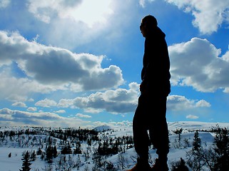 Image showing boy in winter