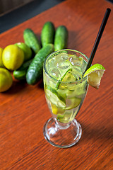 Image showing cucumber lemonade