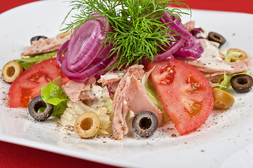 Image showing chicken meat filet salad