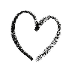 Image showing Painted Heart Symbol Outline.