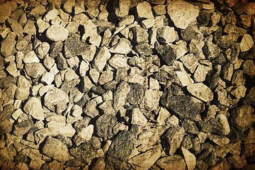 Image showing Vintage gravel vintage background