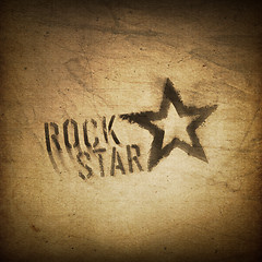 Image showing Rock star grunge background