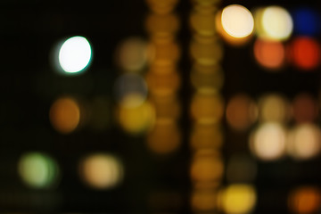 Image showing Night city real bokeh