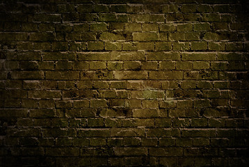 Image showing old brick wall. Grunge background.