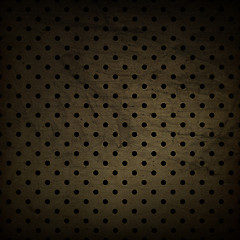 Image showing Dark polka dot grunge background