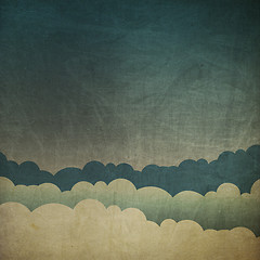 Image showing Vintage grunge sky background. 