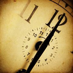 Image showing Vintage clock background