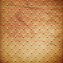 Image showing Vintage grunge hearts background. 