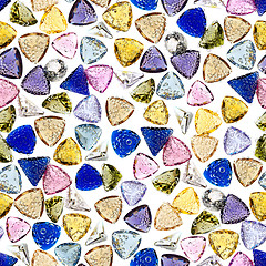 Image showing Seamless colorful gemstones background.