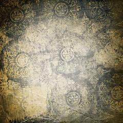 Image showing Grunge background with ornament.