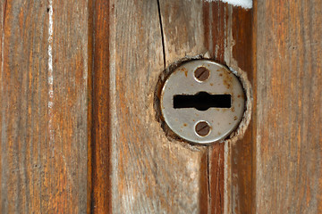 Image showing Rusty keyhole