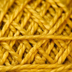 Image showing Yellow Cord ball closeup.